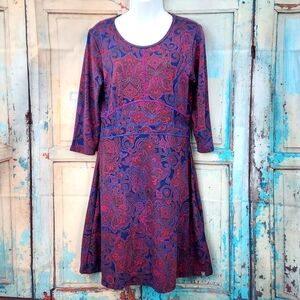 Title Nine Paisley 3/4 Sleeve Dream Dress